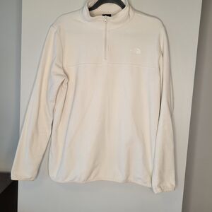 The North Face Cream Fleece Quarter Zip Pullover – Women’s Large